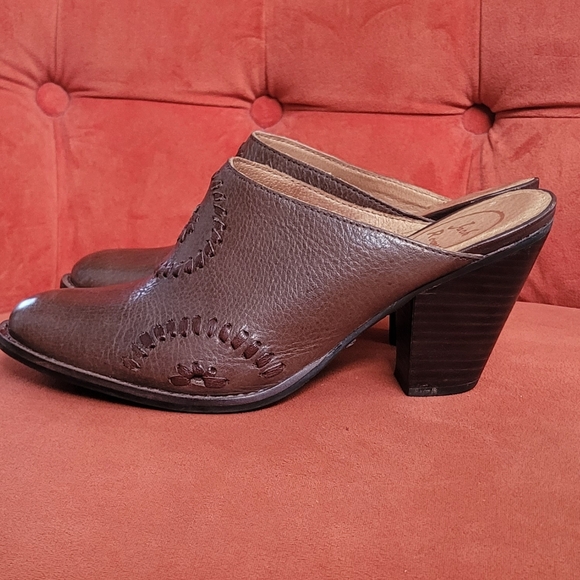 Jack Rogers Marley Leather Mule Slide Chestnut Brown Size 7.5 - Picture 6 of 10